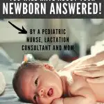 My favorite part of being a pediatric nurse and lactation consultant is being able to alleviate those fears and see new parents turn into confident, diapering, swaddling pros. Here are some of the top newborn questions and answers that I am asked by new parents during the first few hours and days with baby. After labor and delivery you will be holding your newborn need to know why baby is crying, how can I soothe my baby, and is my baby getting enough milk. #pregnancy #baby