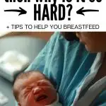 You know all the reasons why you should breastfeed your baby. But what about the Mom and baby that have trouble breastfeeding?&nbsp;Sometimes getting a good latch down is hard. It can be painful. Moms worry that they aren&rsquo;t producing enough milk and occasionally babies are tongue tied. There can be lots of reasons that a bottle of formula just sounds easier. So here is why there is a breastfeeding learning curve and tips to help you get through it. #breastfeeding