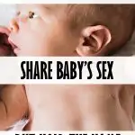 There's two big sharing decisions to make during pregnancy: whether or not to share the baby's name and gender. In this article I'll explain why I believe it's best to share the baby's gender, but not the baby's name. Should you share the sex of the baby with family? Should you share baby's name before birth. Should I do a gender reveal party? #pregnancy #babynames #genderreveal #maternity #motherhood