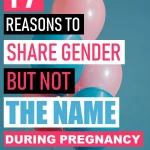 During pregnancy, there are two big sharing decisions: the baby's name and gender. Here I explain why I believe it's best to share the gender, but not the name. Should you share the sex of the baby with family? Should you share baby's name before birth. Should I do a gender reveal? #pregnancy #babynames #genderreveal #maternity #motherhood