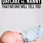 Deciding on care for your child is a very big decision as the stakes are high since there is no way for your baby to tell you what is going on. It is also a huge decision because your caregiver will shape your child&rsquo;s development. There are endless pros and cons to staying at home vs. daycare vs. nanny. After going through the process, we decided on a mix of daycare and staying at home. Here are the reasons I would pick a daycare over a nanny any day. #parenting #childcare #motherhood
