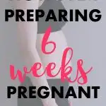 6 Weeks Pregnant Bumpdate. What I'm learning about this week, my action items to prepare for baby, my favorite maternity and baby finds of the week. #firsttrimester #6weekspregnant