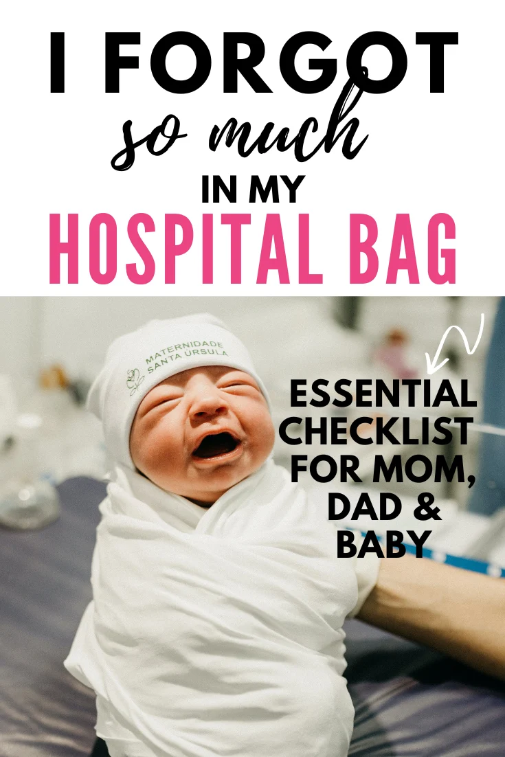 Everything you need to know for packing a hospital bag. Checklists for mom, dad and baby including all the essentials and must haves, for both labor and delivery.