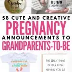 You can have a lot of fun announcing your pregnancy to your parents. There are a lot of great cards, onesies, coffee mugs, scratch offs and wine labels that are just pure genius or hilarious. They can be a great way to surprise grandparents-to-be with the news and make it a moment to remember. Here is my favorite pregnancy announcements that you can use to tell new grandparents. Pregnancy announcement to parents, surprise pregnancy announcement. Creative pregnancy announcement to grandparents.