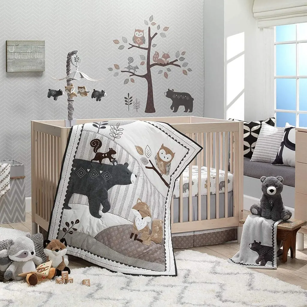 woodland nursery bedding ideas