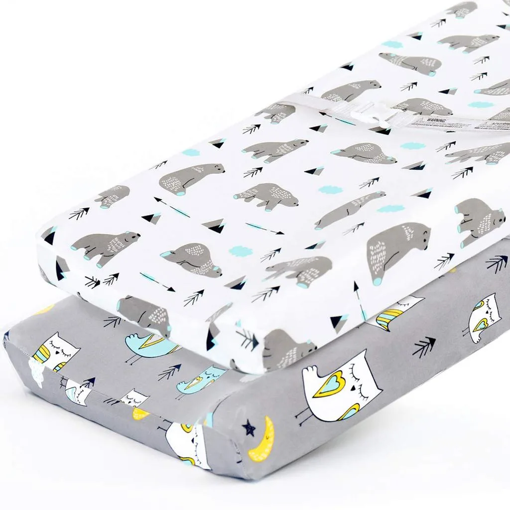 woodland nursery changing pad cover