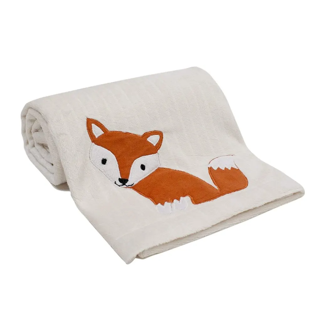 woodland theme baby blanket