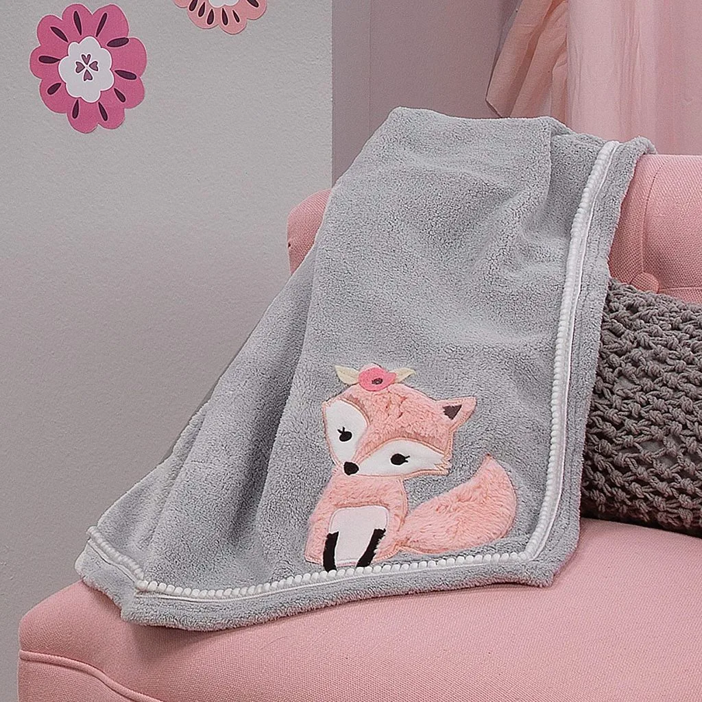 woodland theme baby blanket
