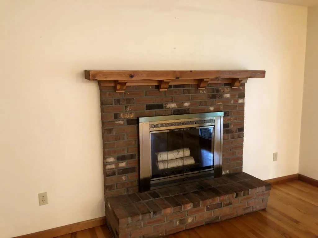 home improvement ideas - fireplace before