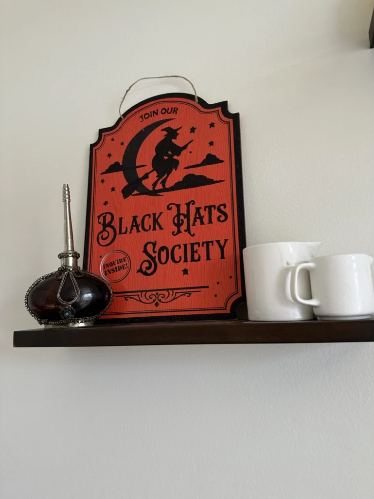 Halloween Decor: Black Hats Society