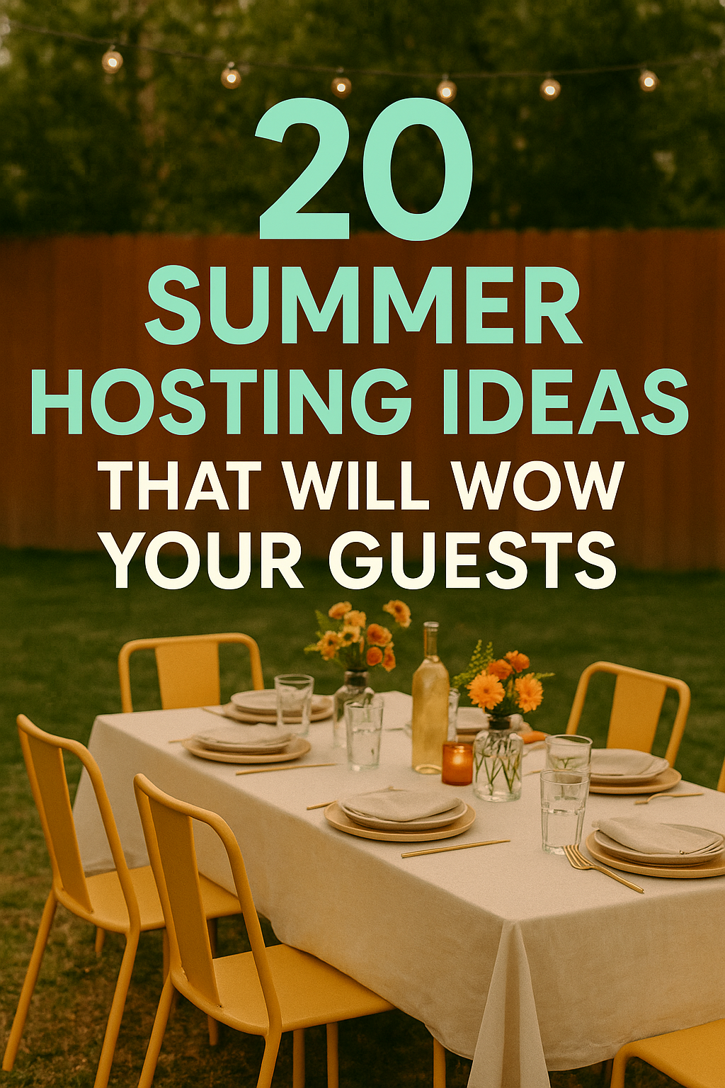 20 Hosting Ideas for Summer That Will Wow Your Guests - Pursue Today